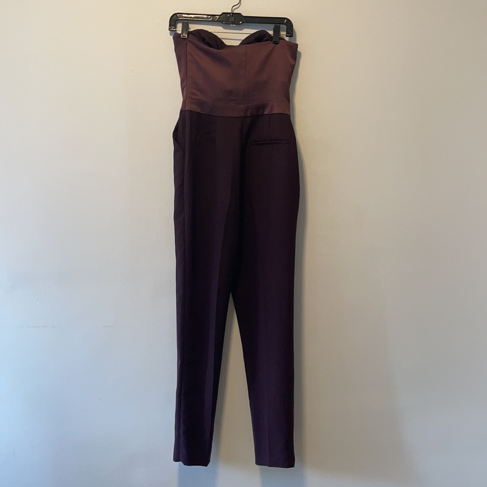 Reiss Sleeveless Jumpsuit, Dark Purple, Sz 2 - Picture 6 of 7